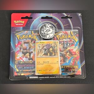 Pokemon Raikou Card with Collectible Coin